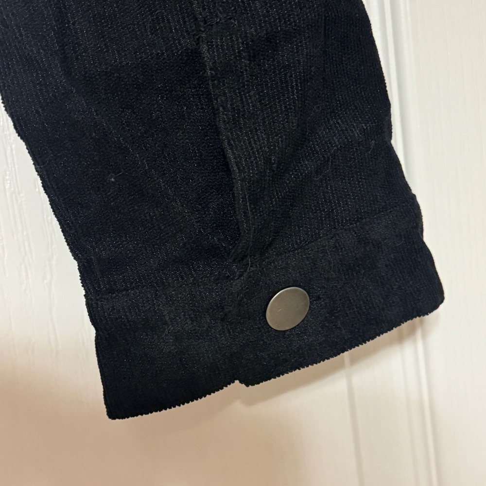 ALTAR'D STATE Deirdre Cord Cropped Black Corduroy Jacket Medium NWT - Picture 8 of 12